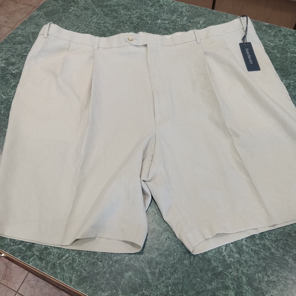 Barry Bricken Mens Big & Tall Lightweight Pleated Shorts Size 50 NWT Casual New